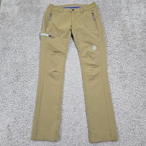 Stio Womens Stretch Outdoor‎ Hiking Pants Tan Zip Pocket Size 4 Technical Travel